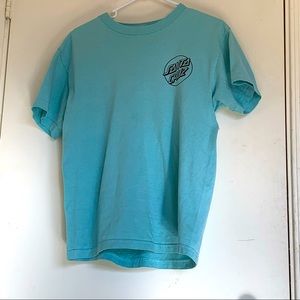 Santa Cruz cyan tee.